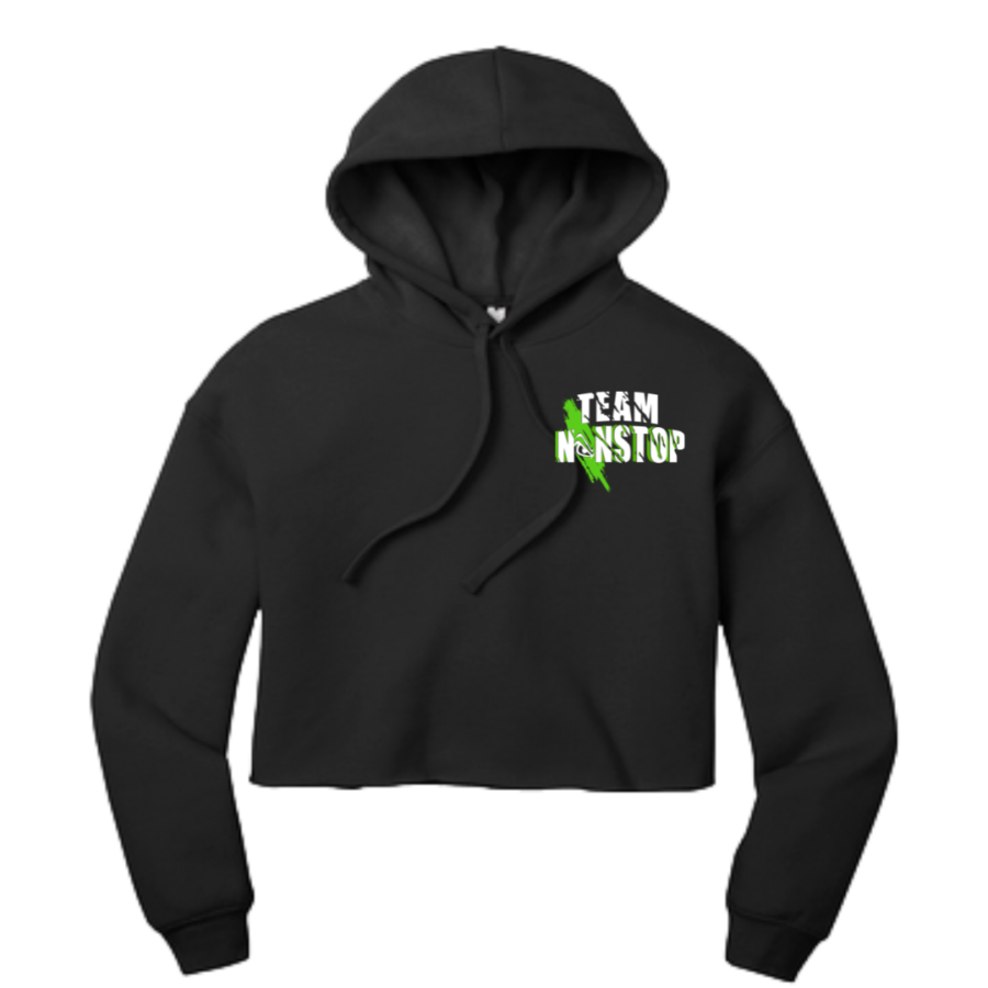 Fleece Cropped Hoodie - Left Chest Logo