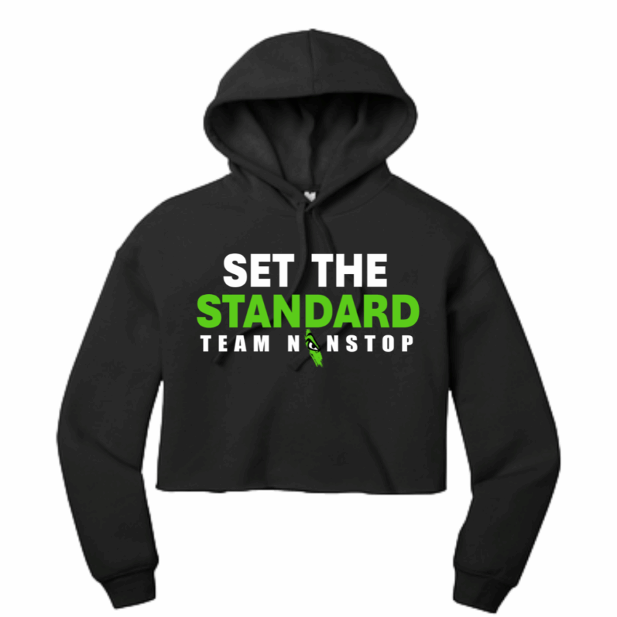 Set The Standard - Fleece Cropped Hoodie